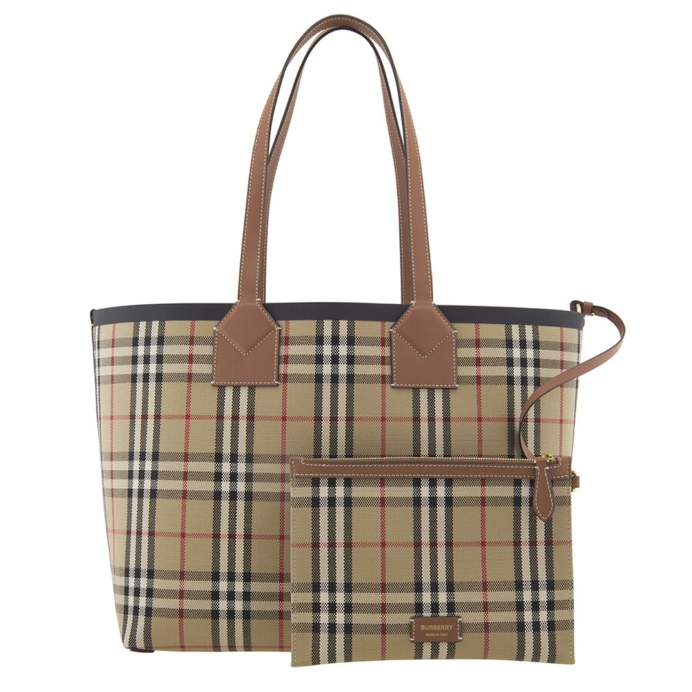 Brand new BURBERRY Medium London Check-Pattern Tote Bag